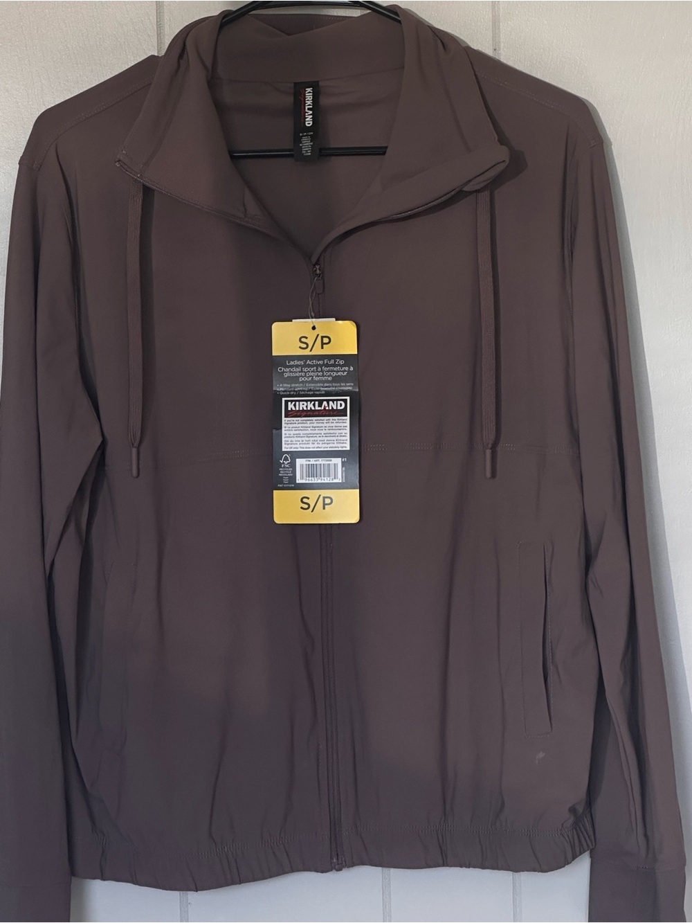 Kirkland Signature Men's Brown Zip-Up Jacket – Size Small
